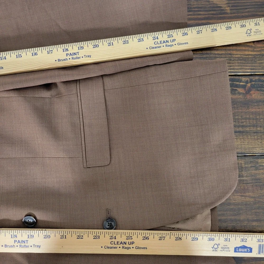 BAR III Men's Sport Coat Blazer Two Button Brown Wool Blend Size 40L NEW W/O TAG